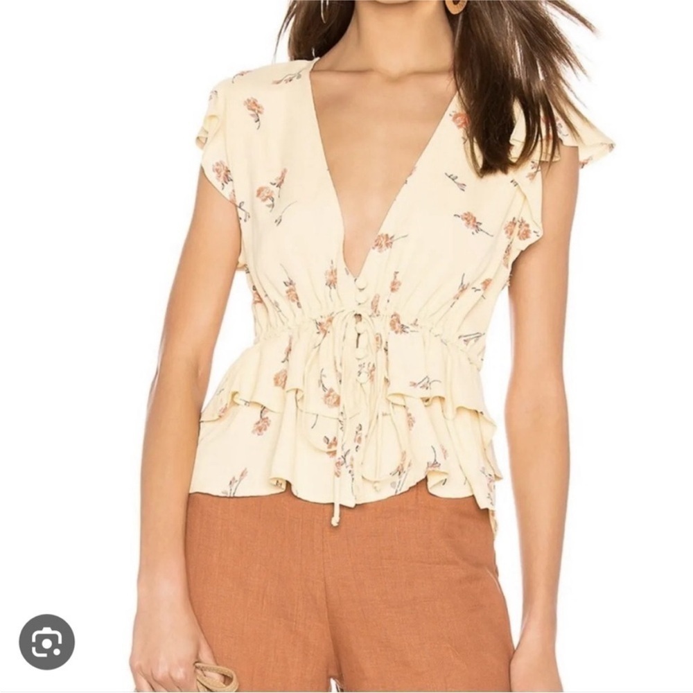 Yellow Floral Top